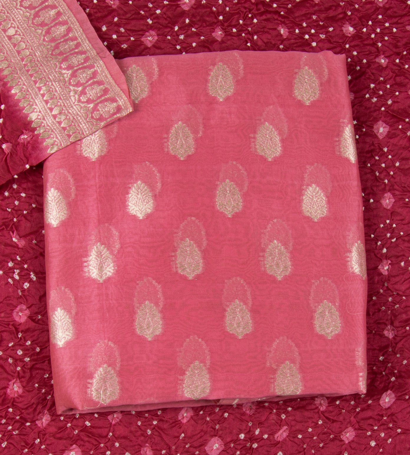 Pink Banarasi Tussar Salwar