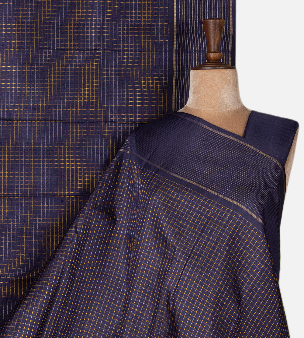 Blue Kanchipuram Silk Saree