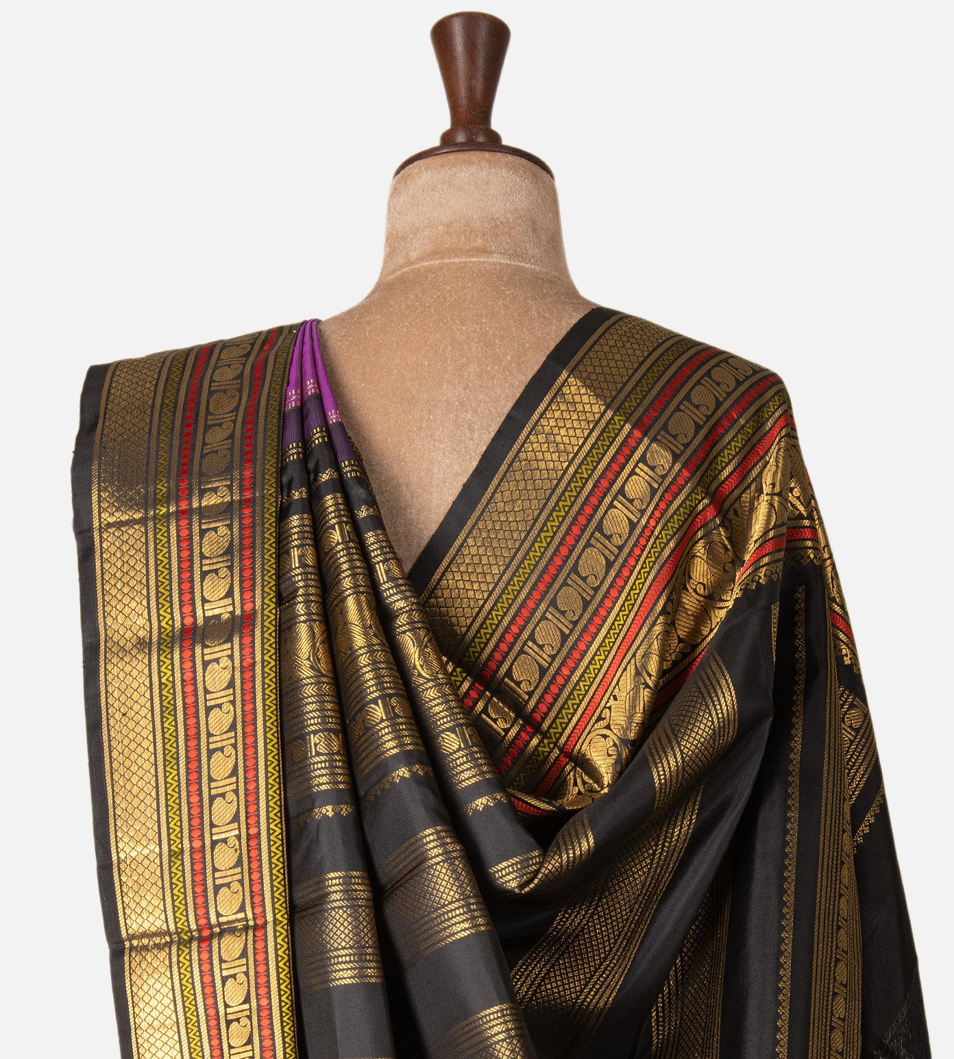 Purple Kanchipuram Silk Saree