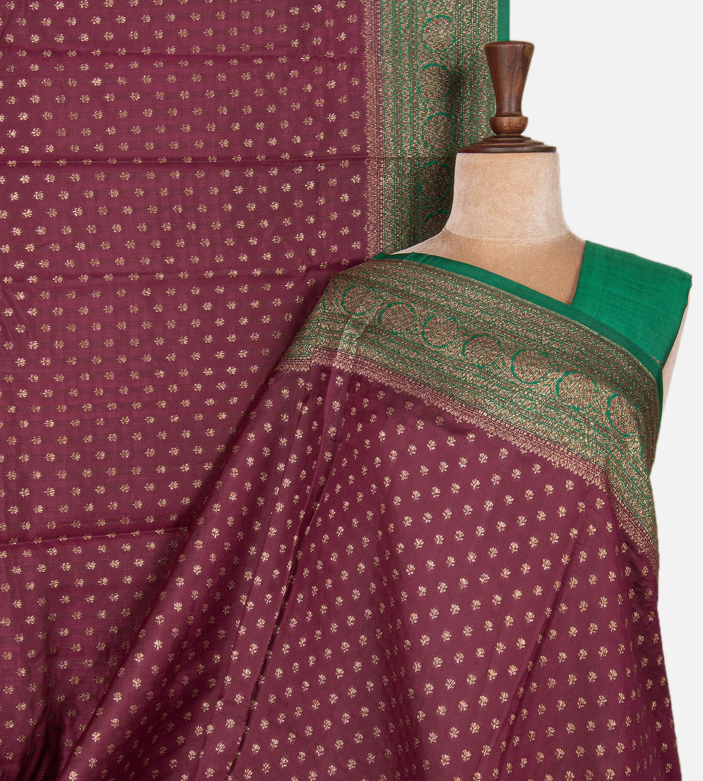 Dark Pink Chaniya Silk Saree