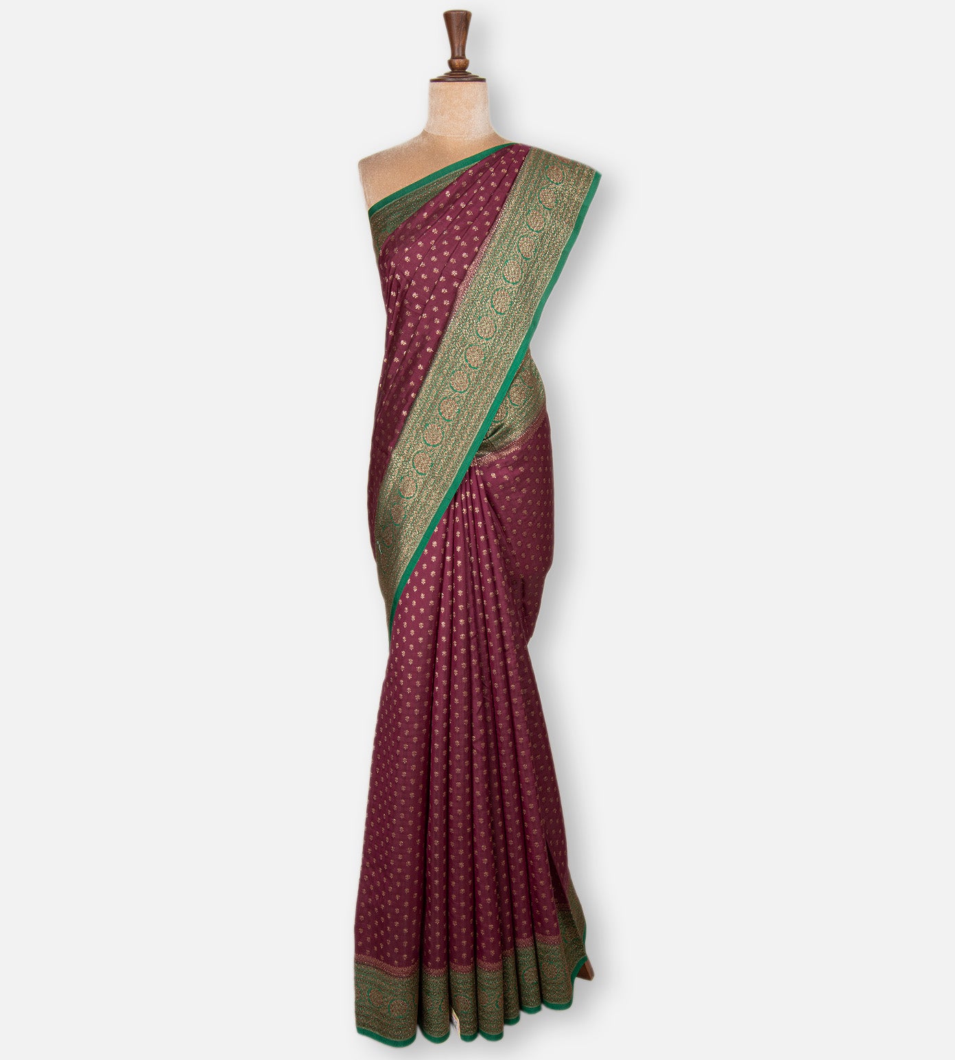 Dark Pink Chaniya Silk Saree