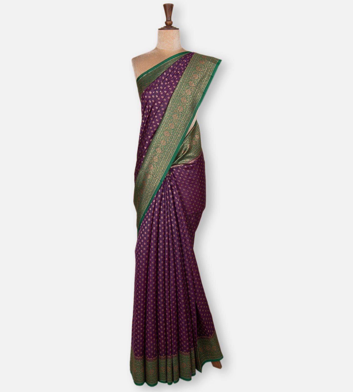 Purple Chaniya Silk Saree