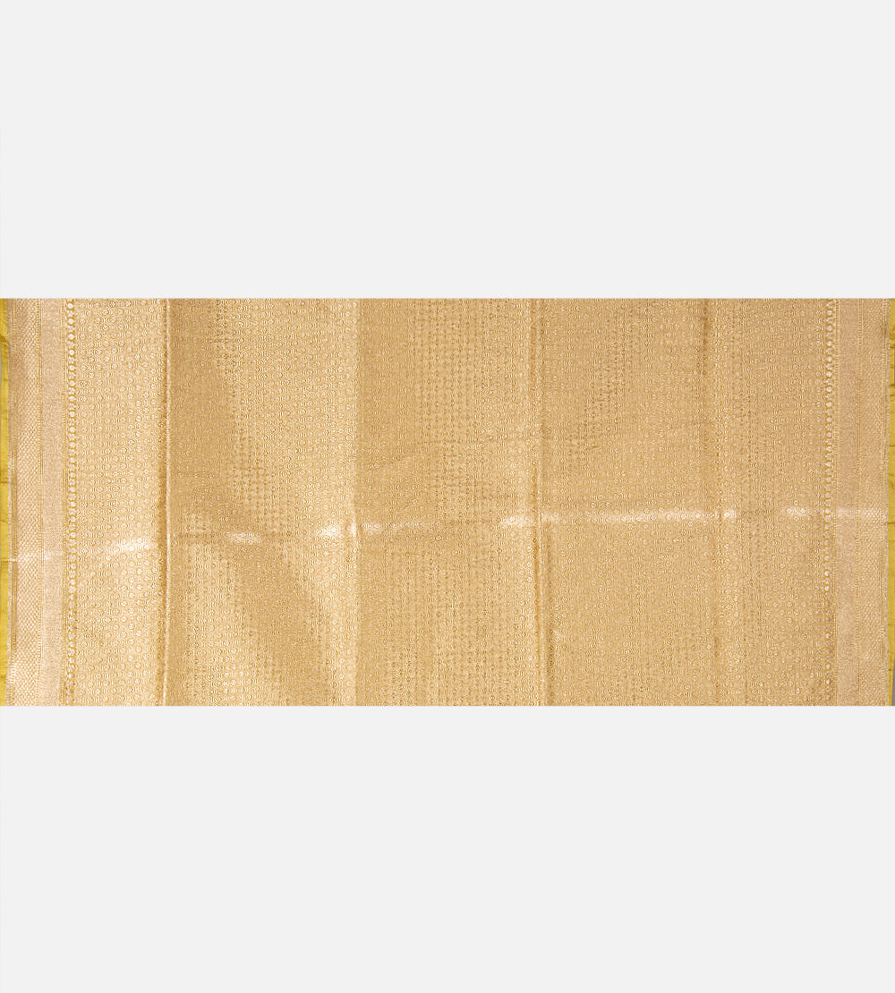 Gold Colour Banarasi Silk Saree