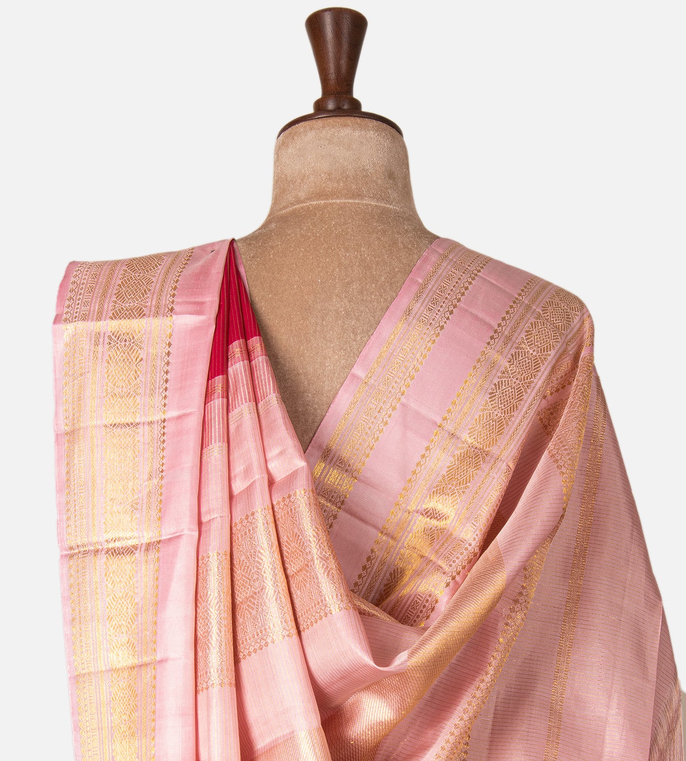 Pink Kanchipuram Silk Saree