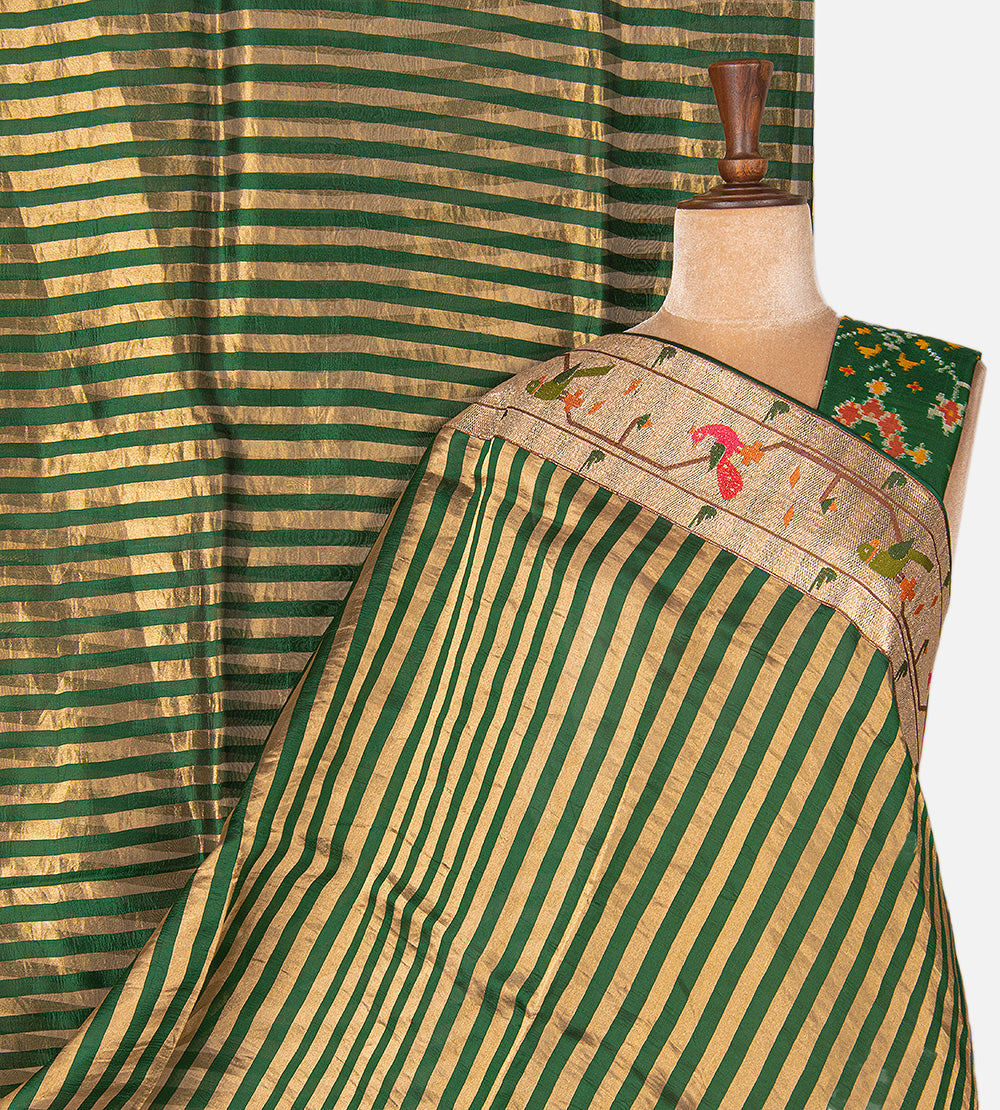 Green Organza Saree