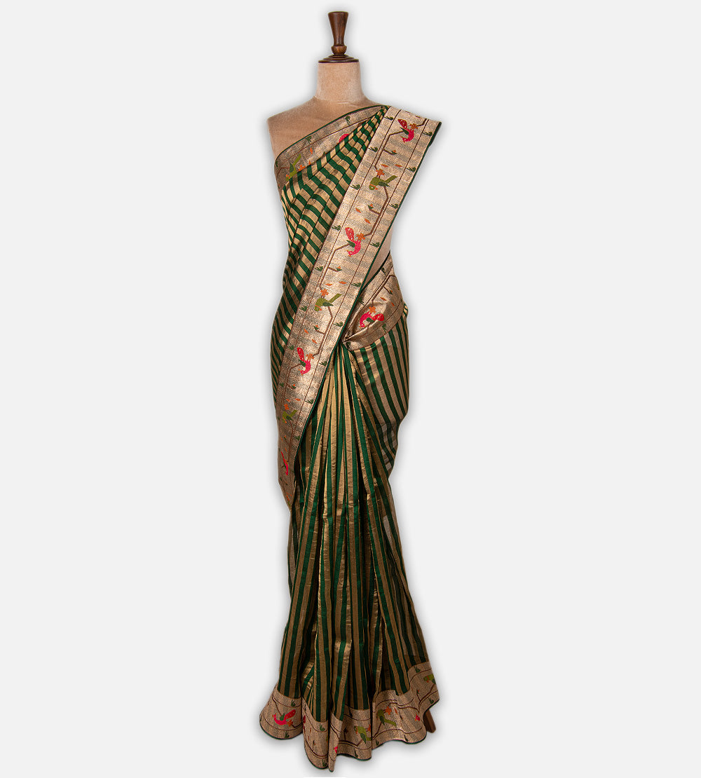 Green Organza Saree