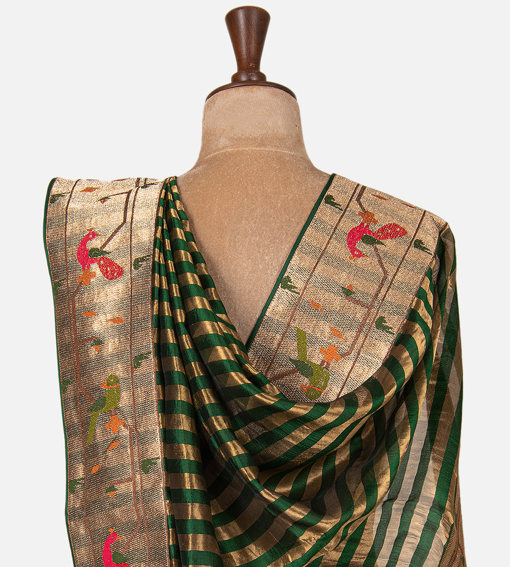 Green Organza Saree