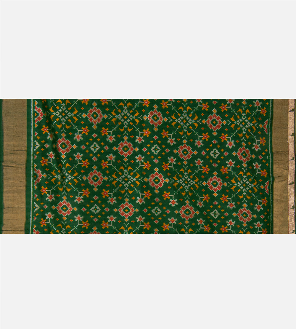 Green Organza Saree