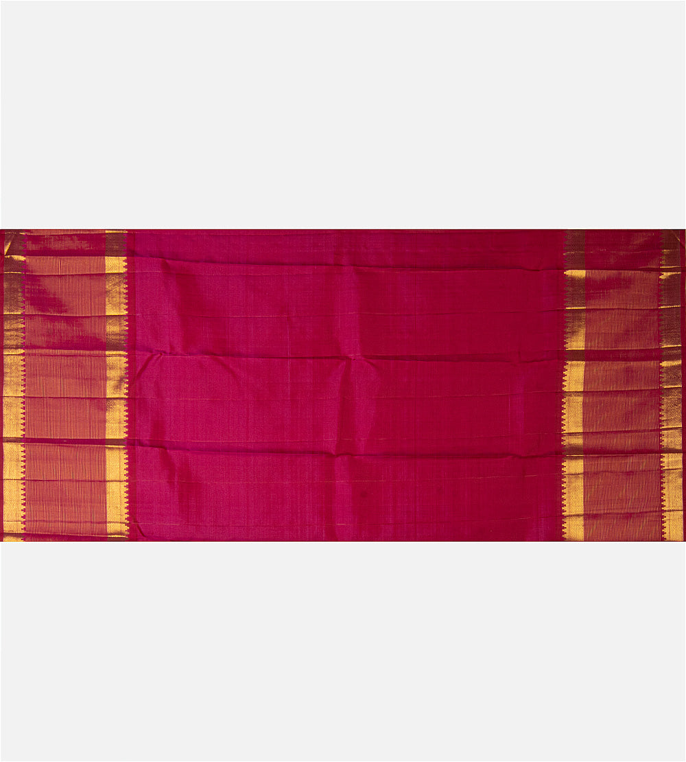 Purple Kanchipuram Silk Saree