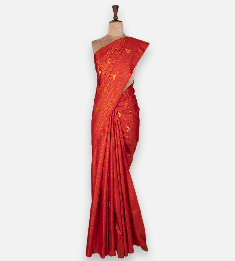 Red Kanchipuram Silk Saree