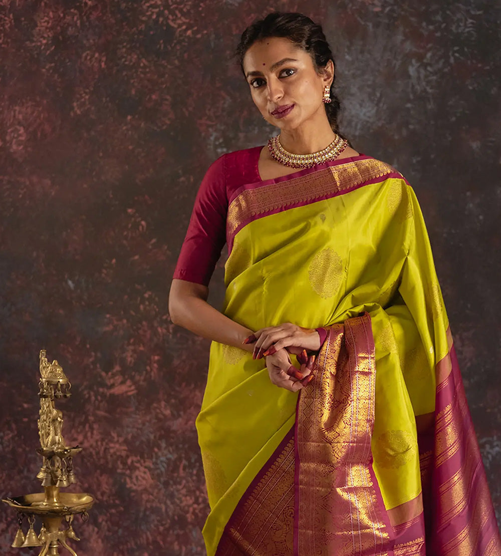 Green Kanchipuram Silk Saree