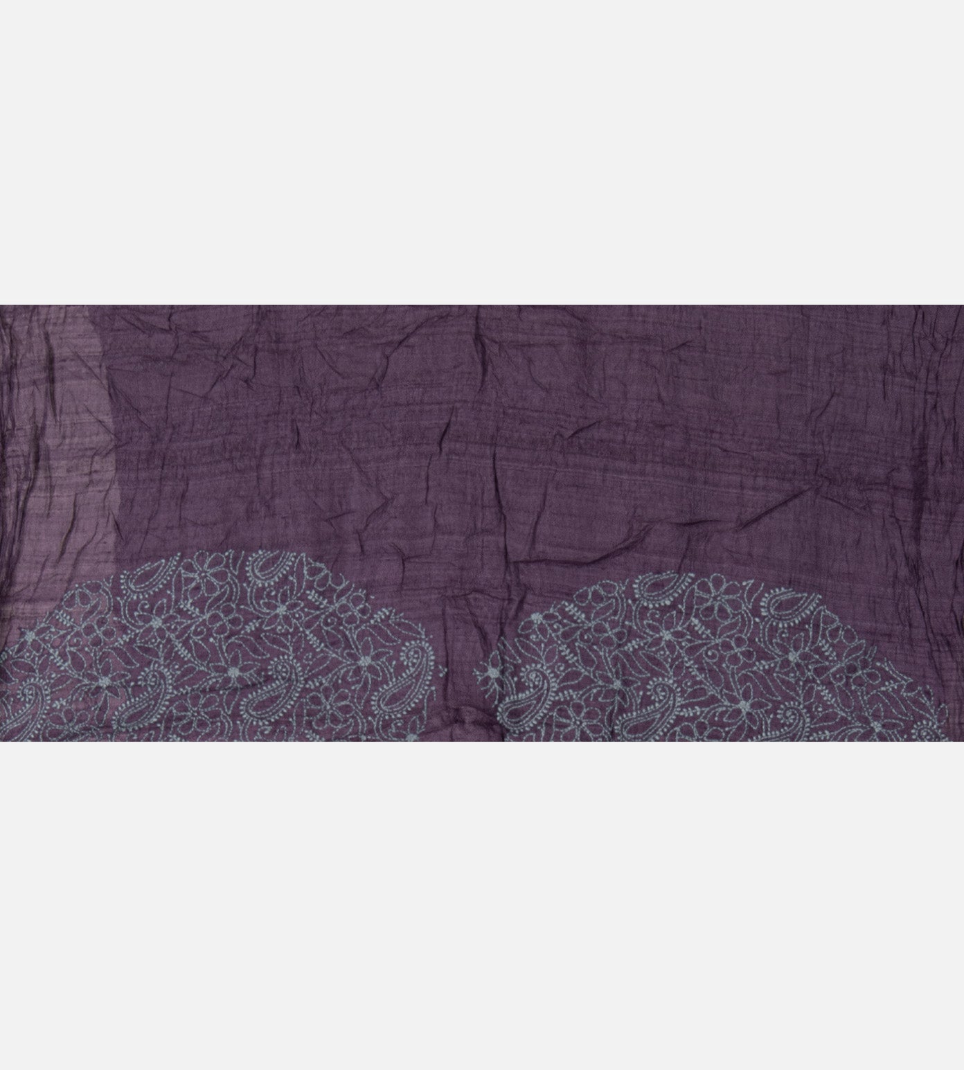 Purple Tussar Bandhani Saree