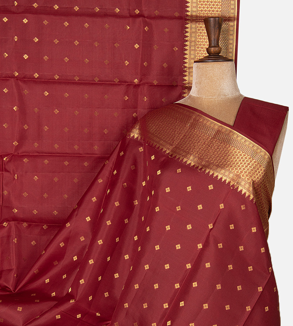 Maroon Soft Silk Saree