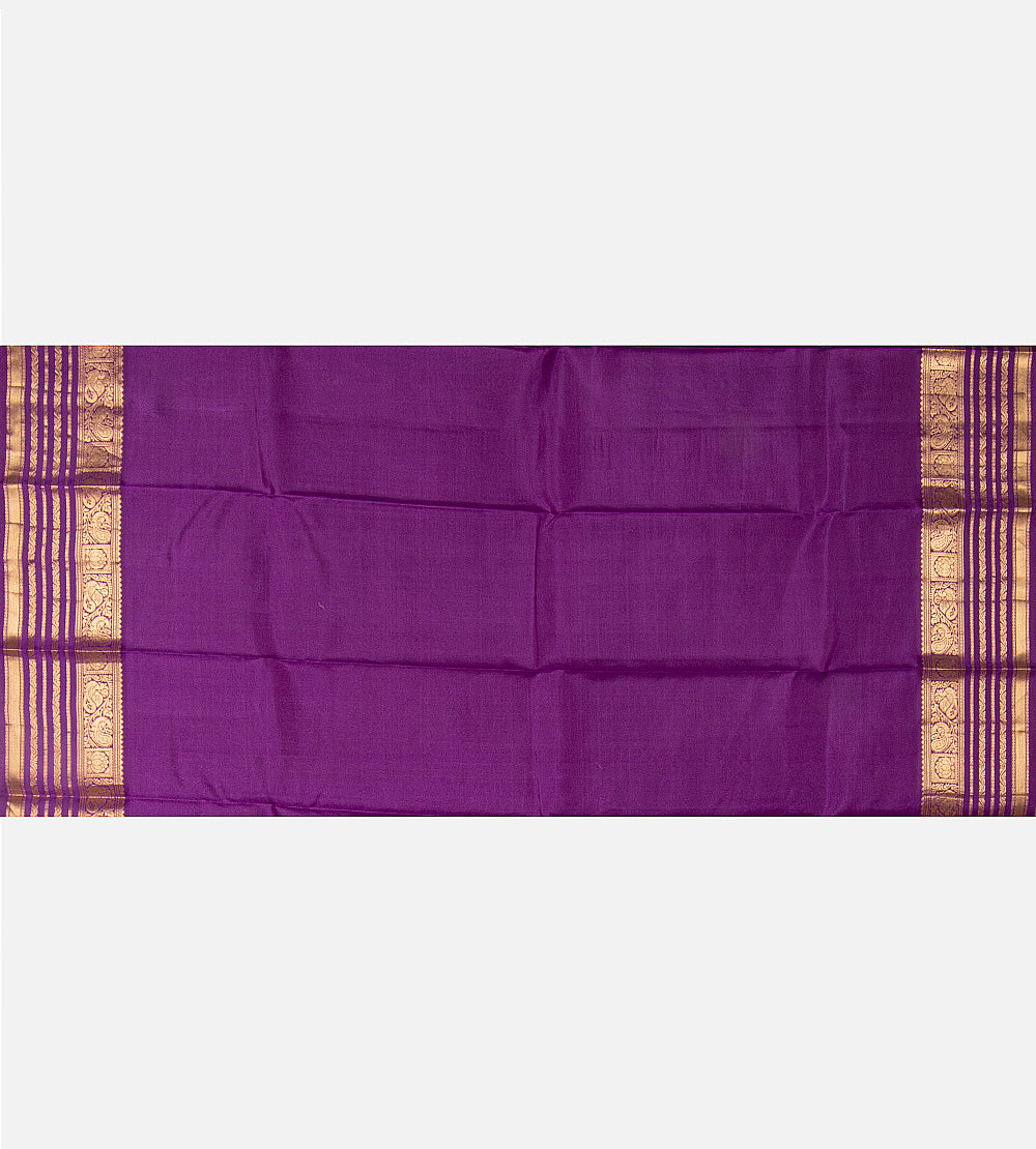 Bright Purple Soft Silk Saree