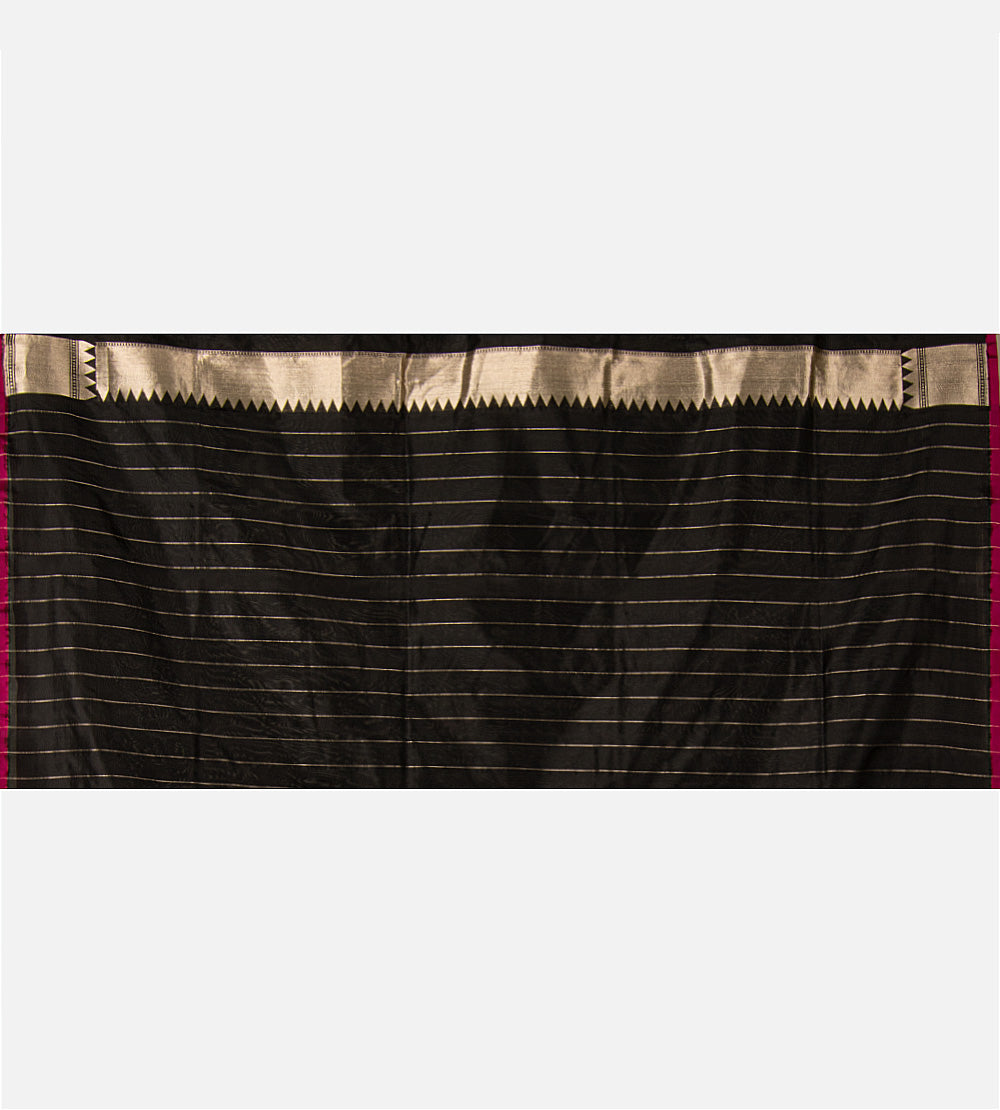 Black Banarasi Silk Saree