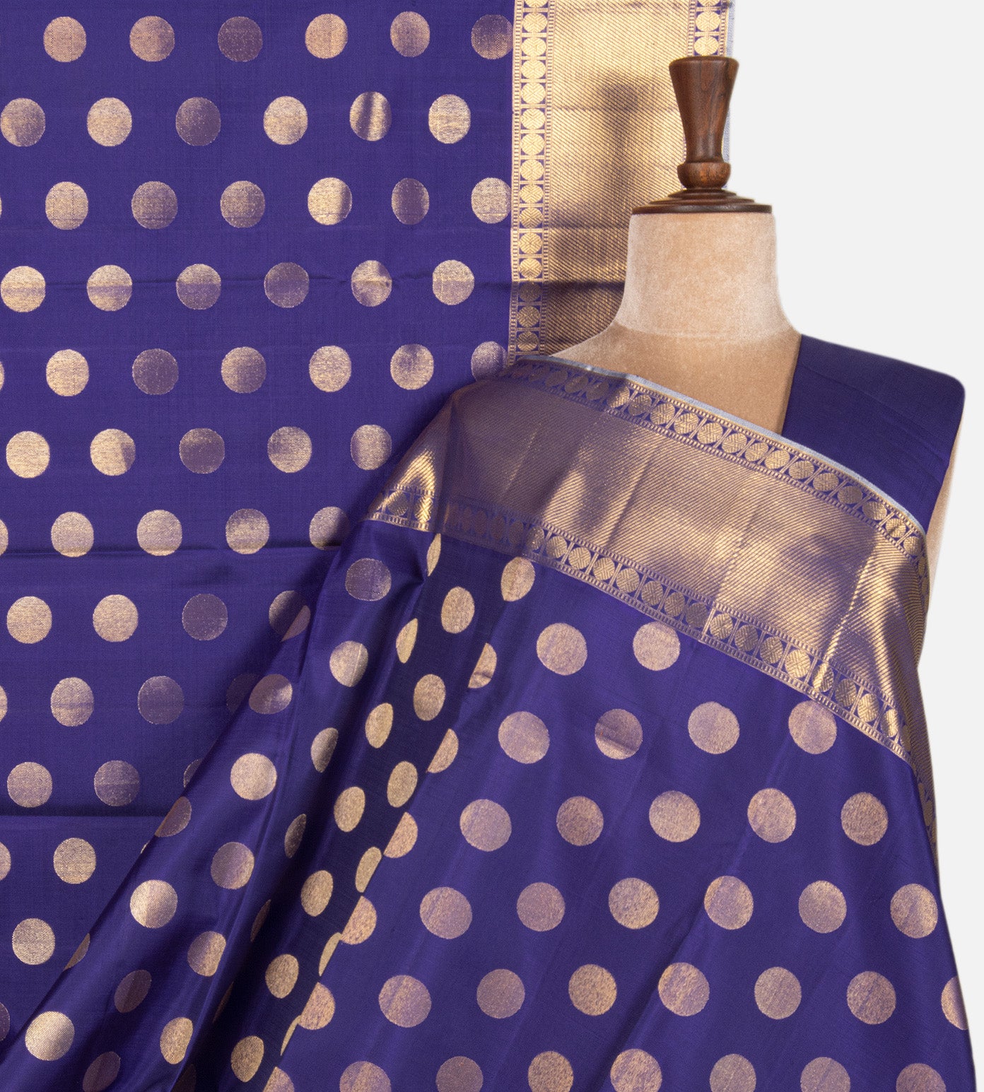 Blue Kanchipuram Silk Saree