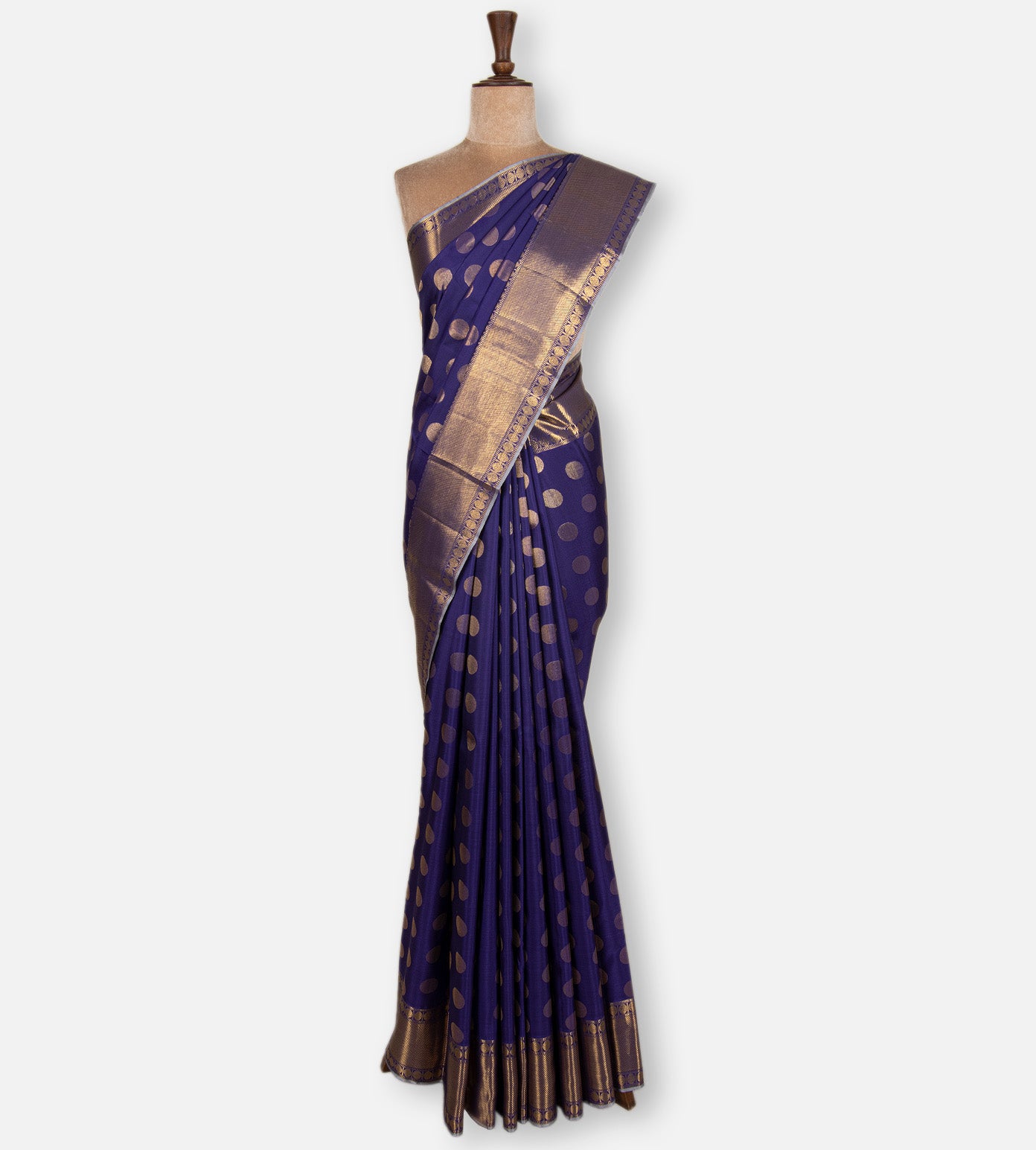 Blue Kanchipuram Silk Saree