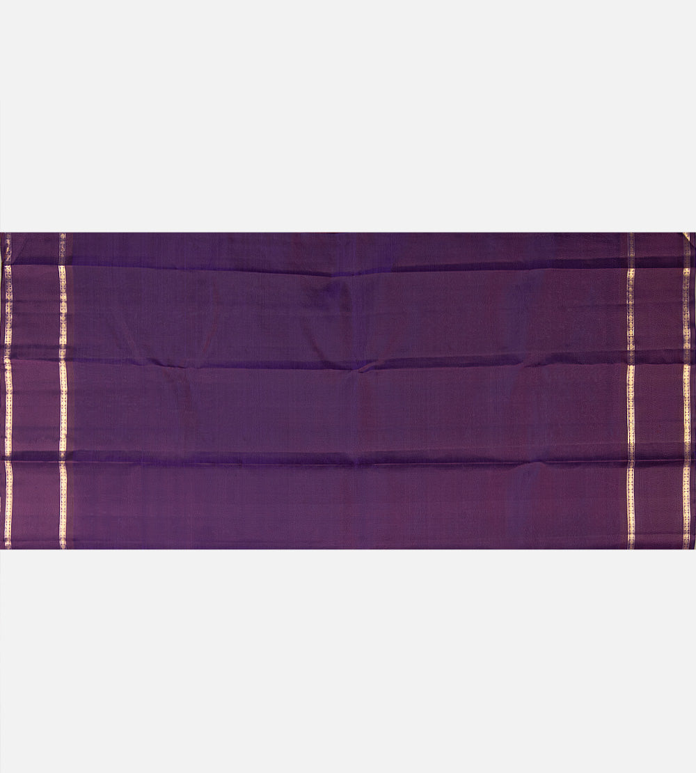 Purple Kanchipuram Silk Saree