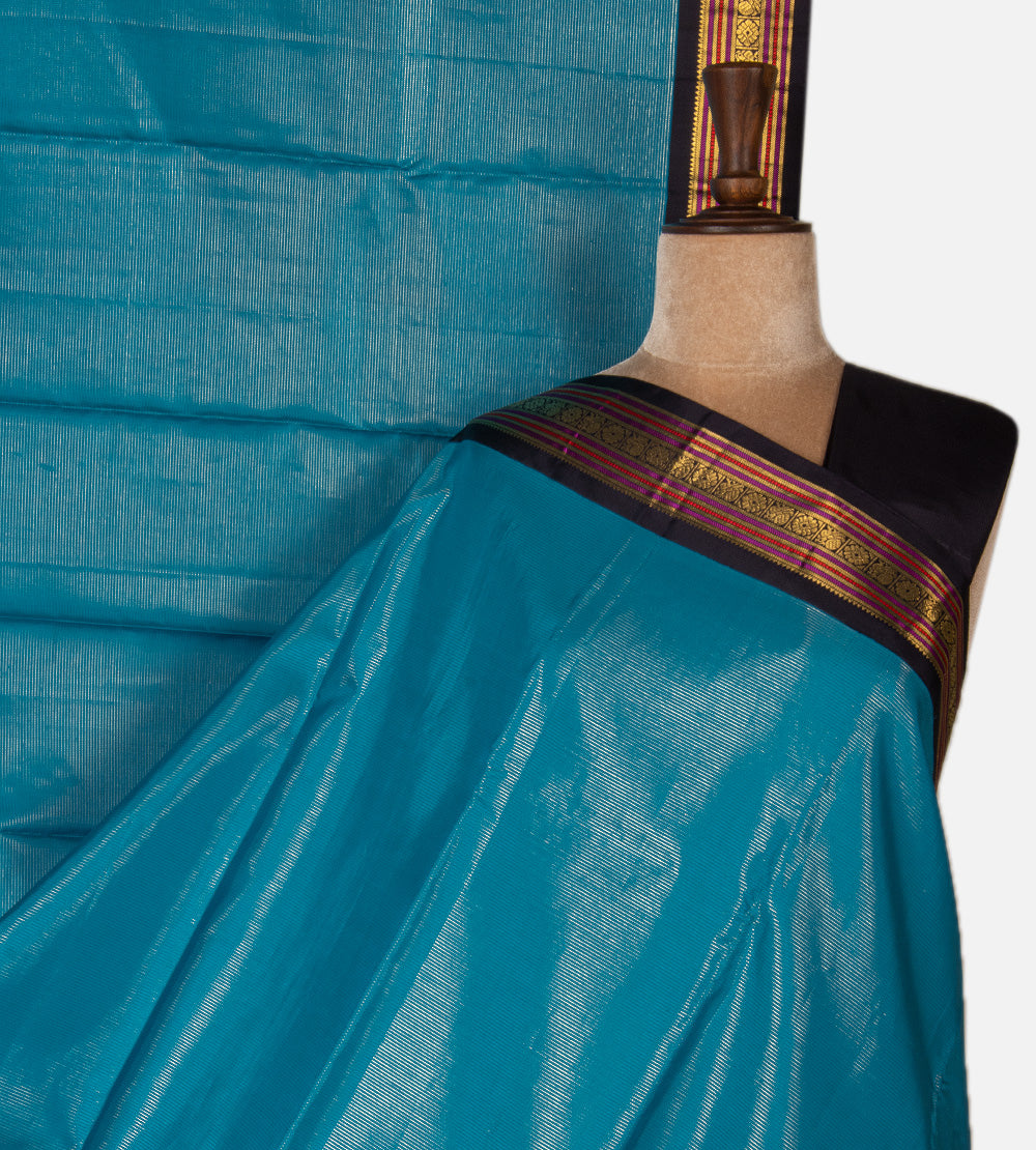 Blue Kanchipuram Silk Saree
