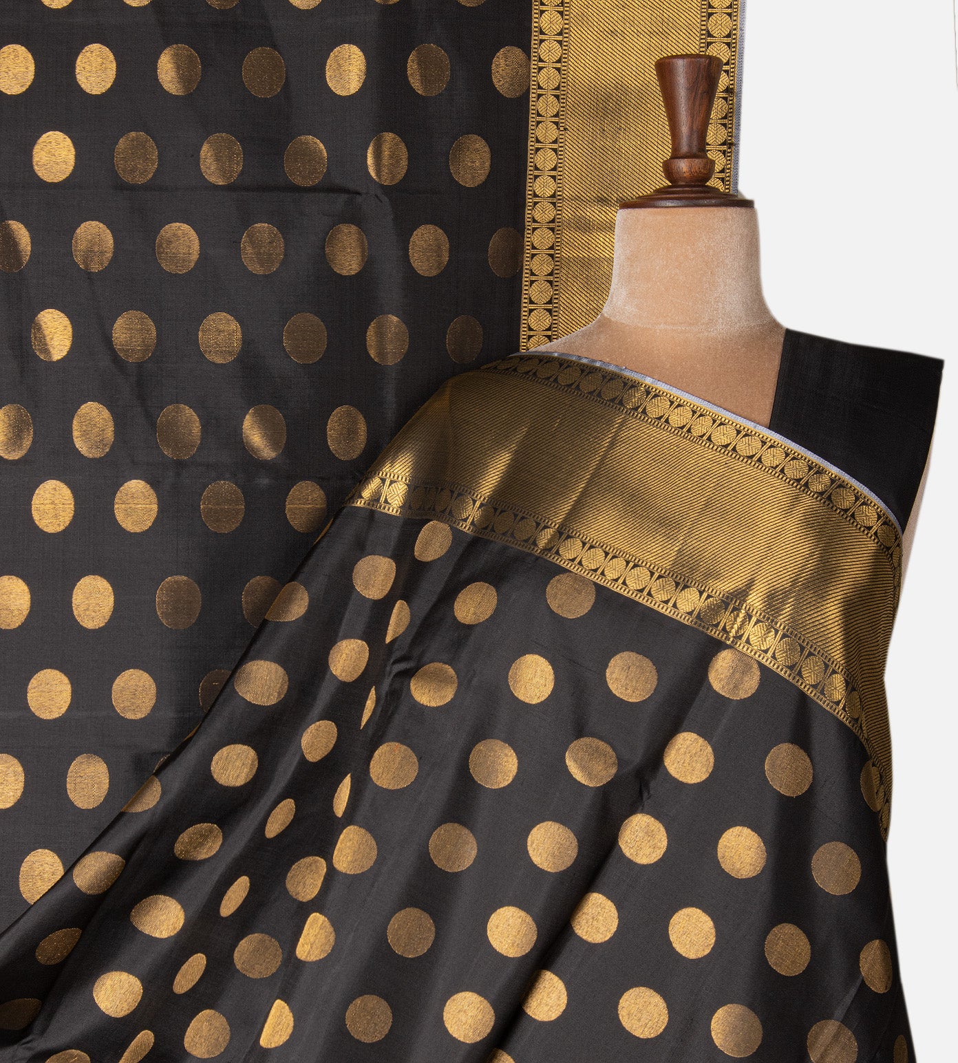 Black Kanchipuram Silk Saree
