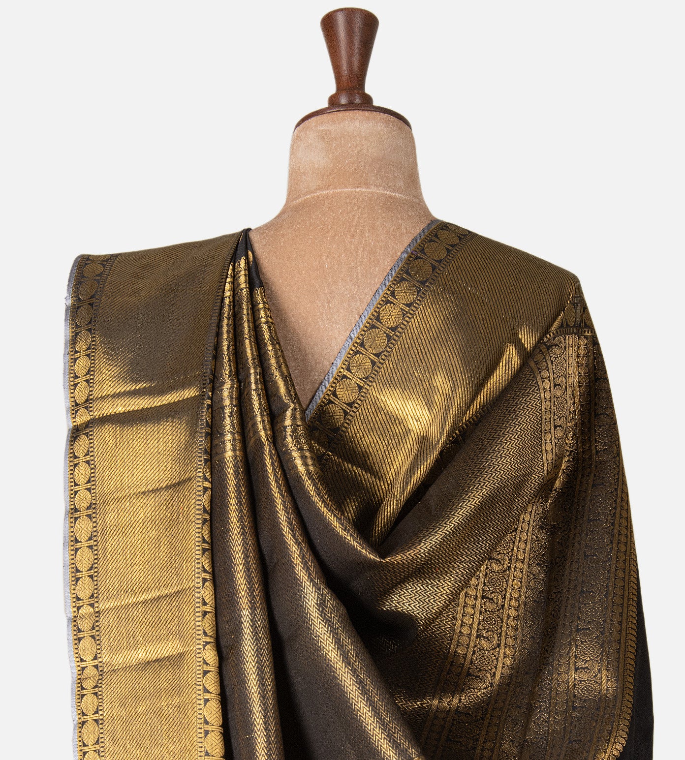 Black Kanchipuram Silk Saree