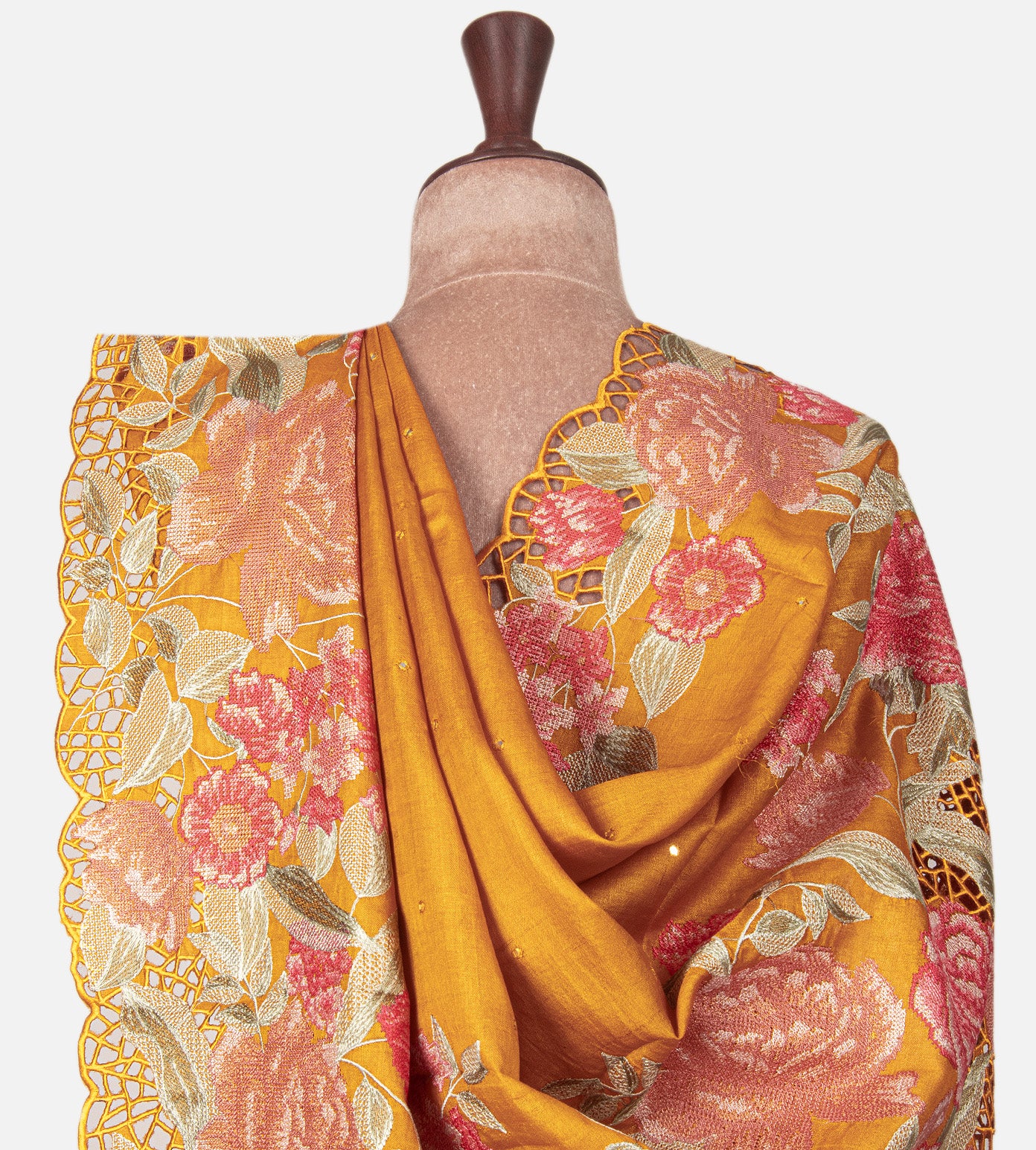 Yellow Tussar Saree