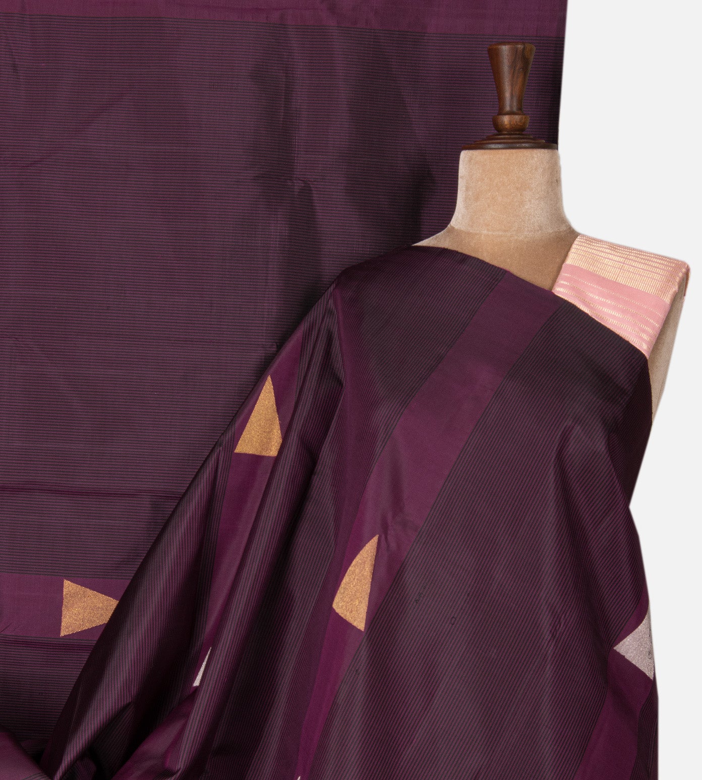 Purple Kanchipuram Silk Saree
