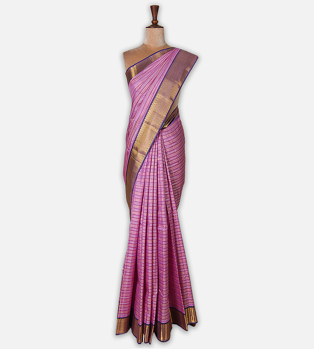 Pink Kanchipuram Silk Saree