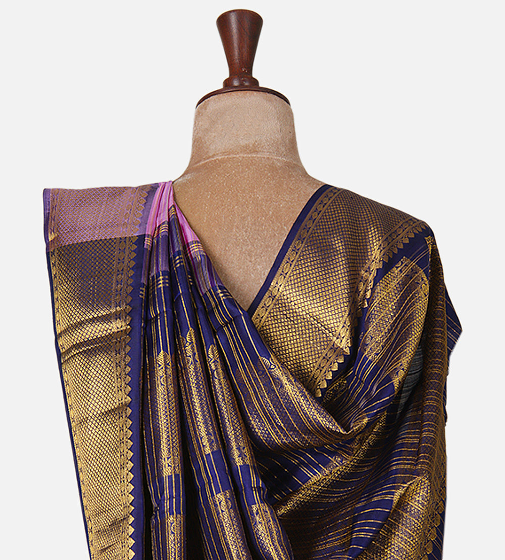 Pink Kanchipuram Silk Saree