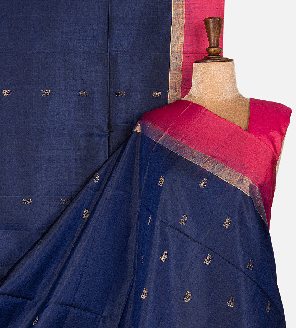 Blue Soft Silk Saree