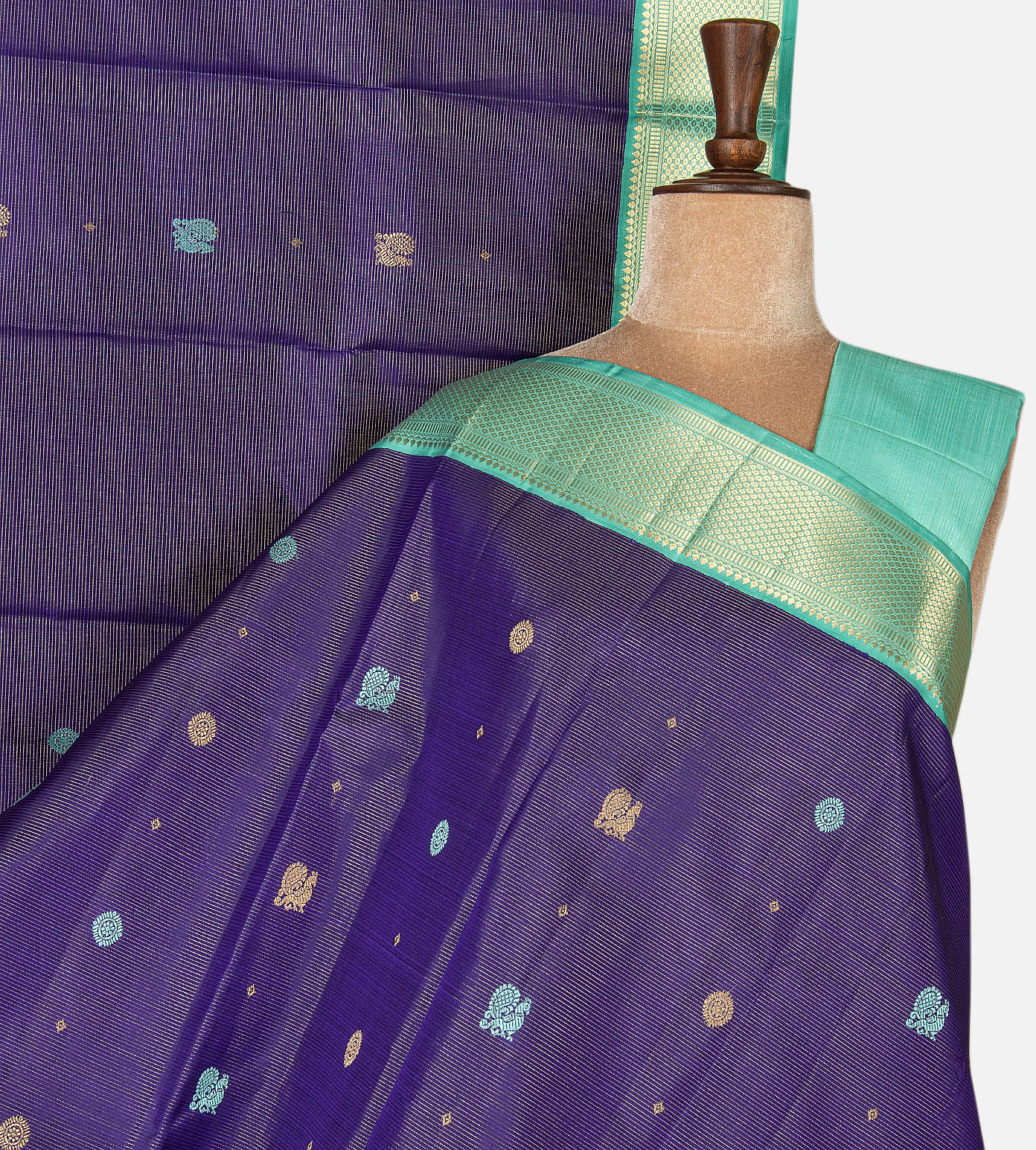 Blue Kanchipuram Silk Saree