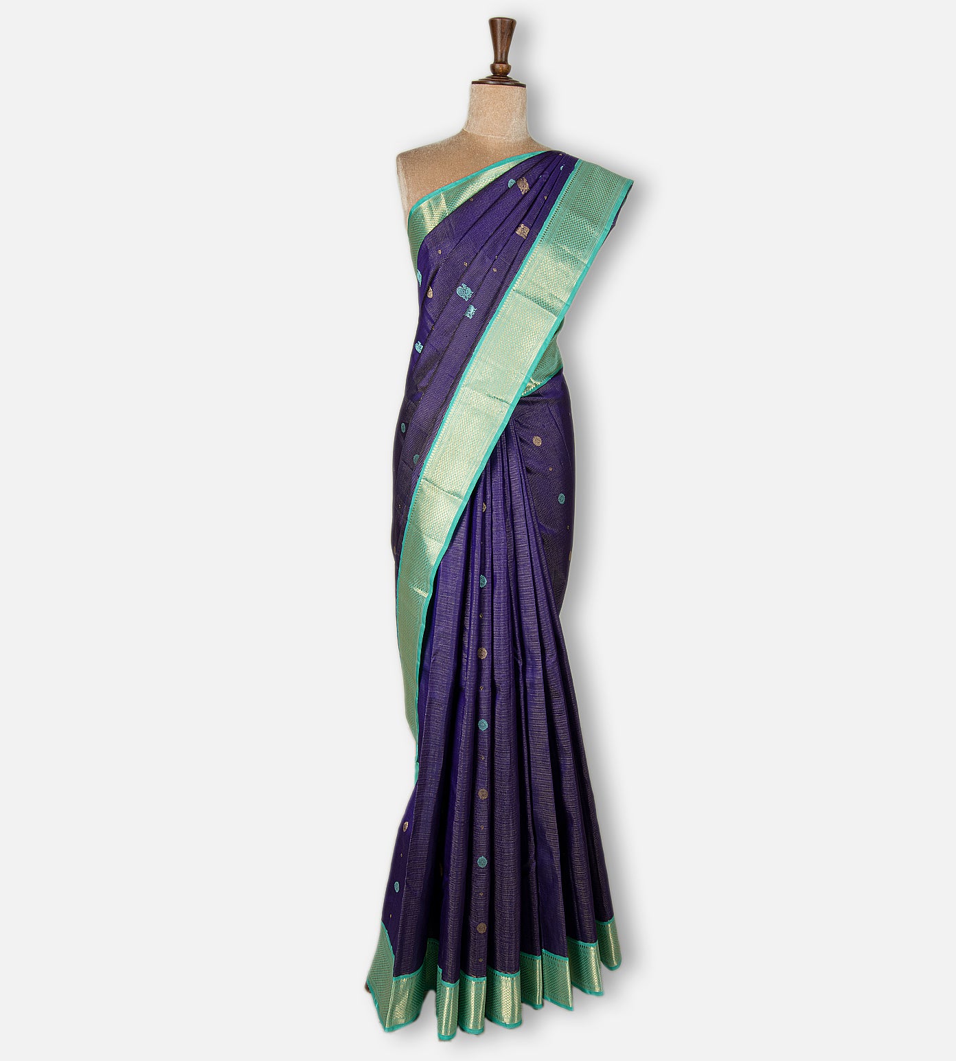 Blue Kanchipuram Silk Saree