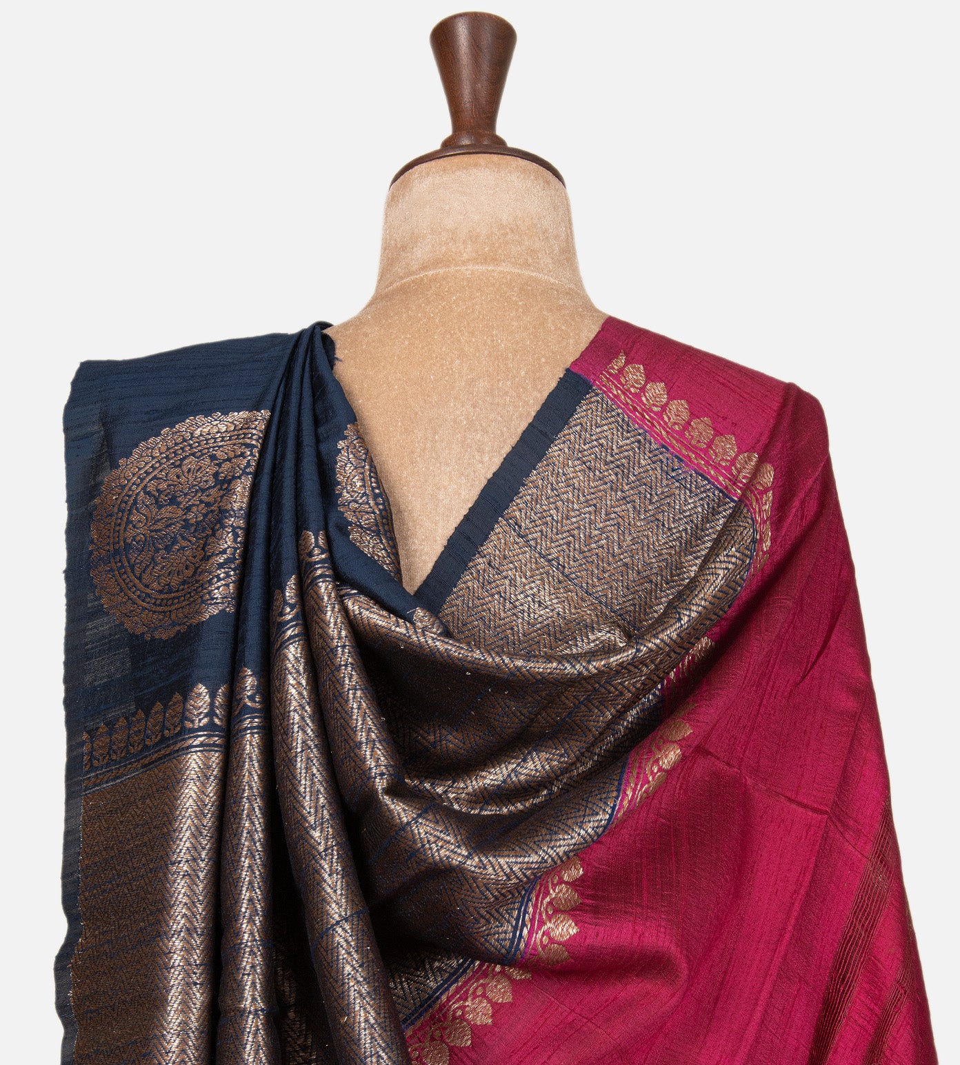 Blue Banarasi Tussar Saree