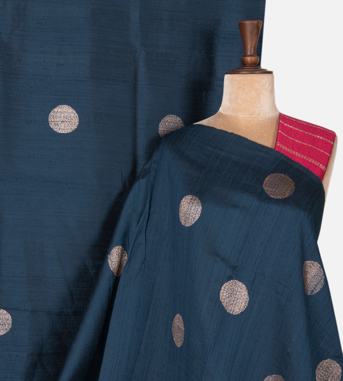 Blue Banarasi Tussar Saree