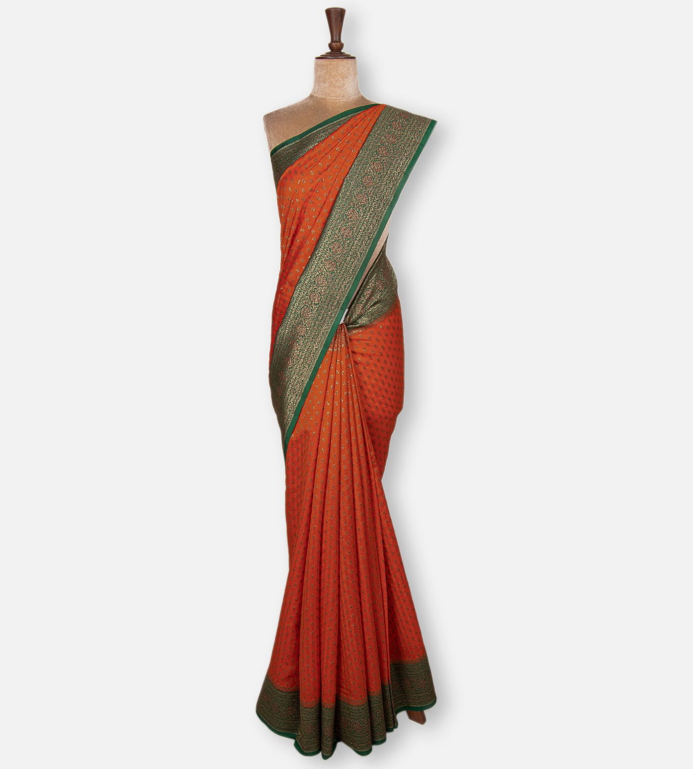 Orange Chaniya Silk Saree
