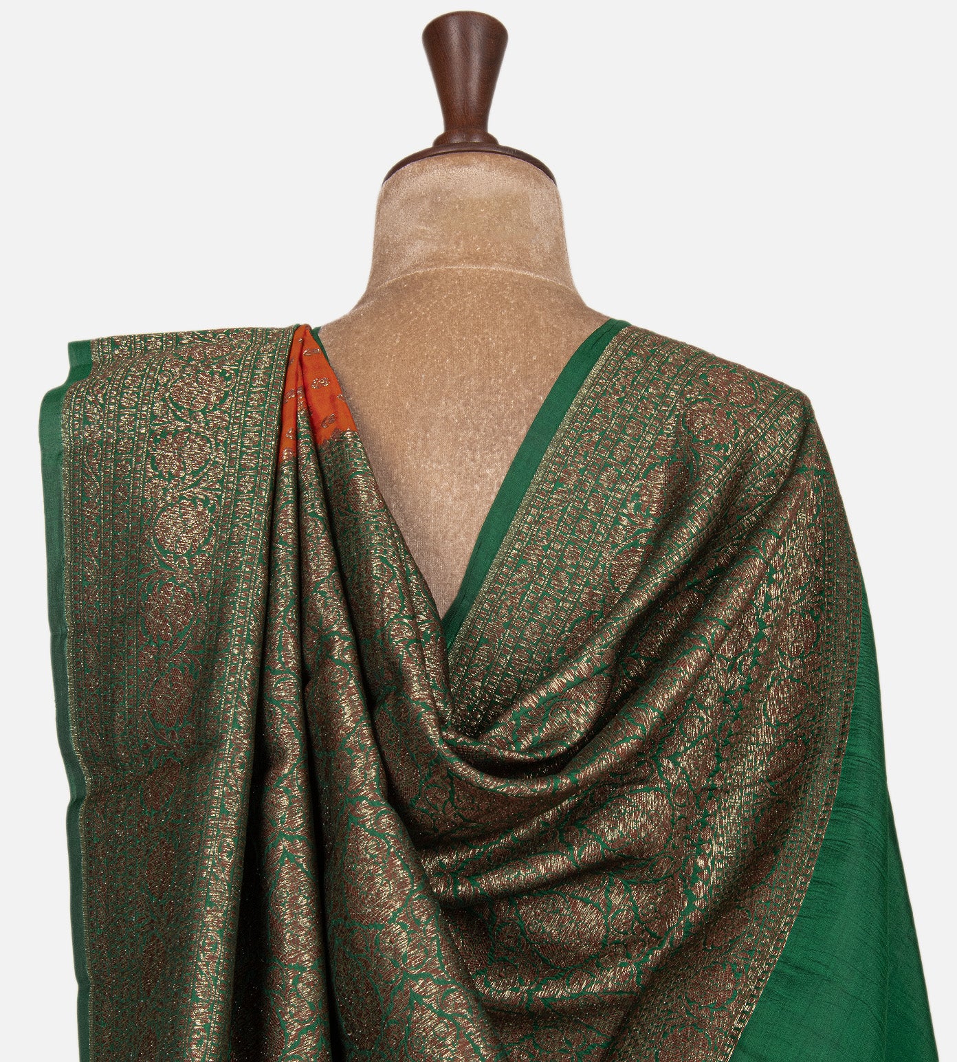 Orange Chaniya Silk Saree