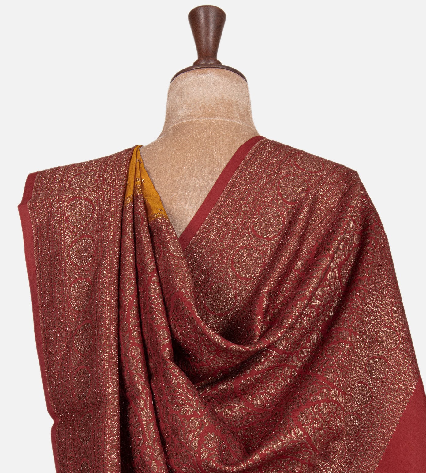 Mustard Yellow Chaniya Silk Saree