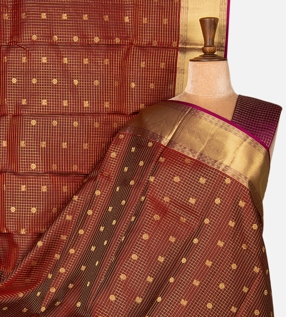 Maroon Soft Silk Saree