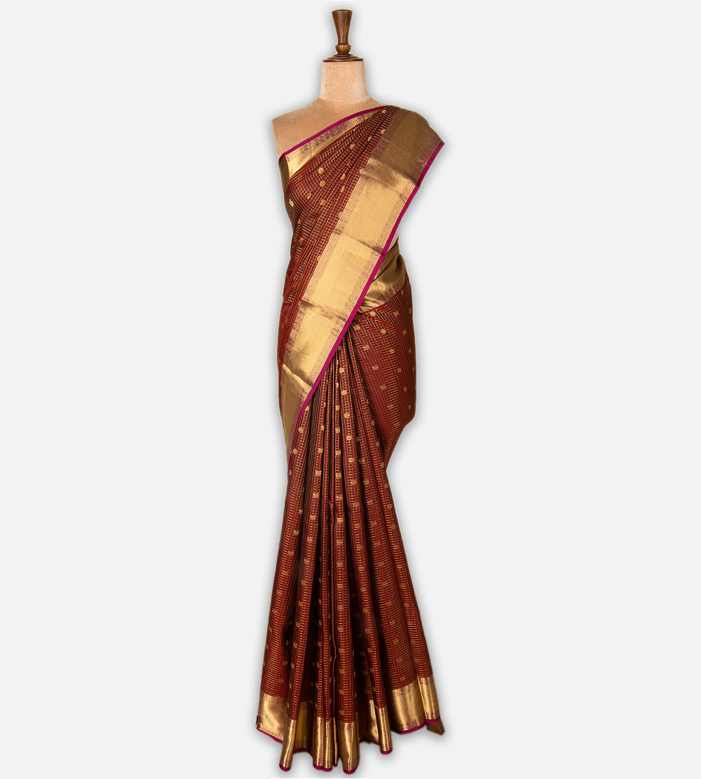 Maroon Soft Silk Saree