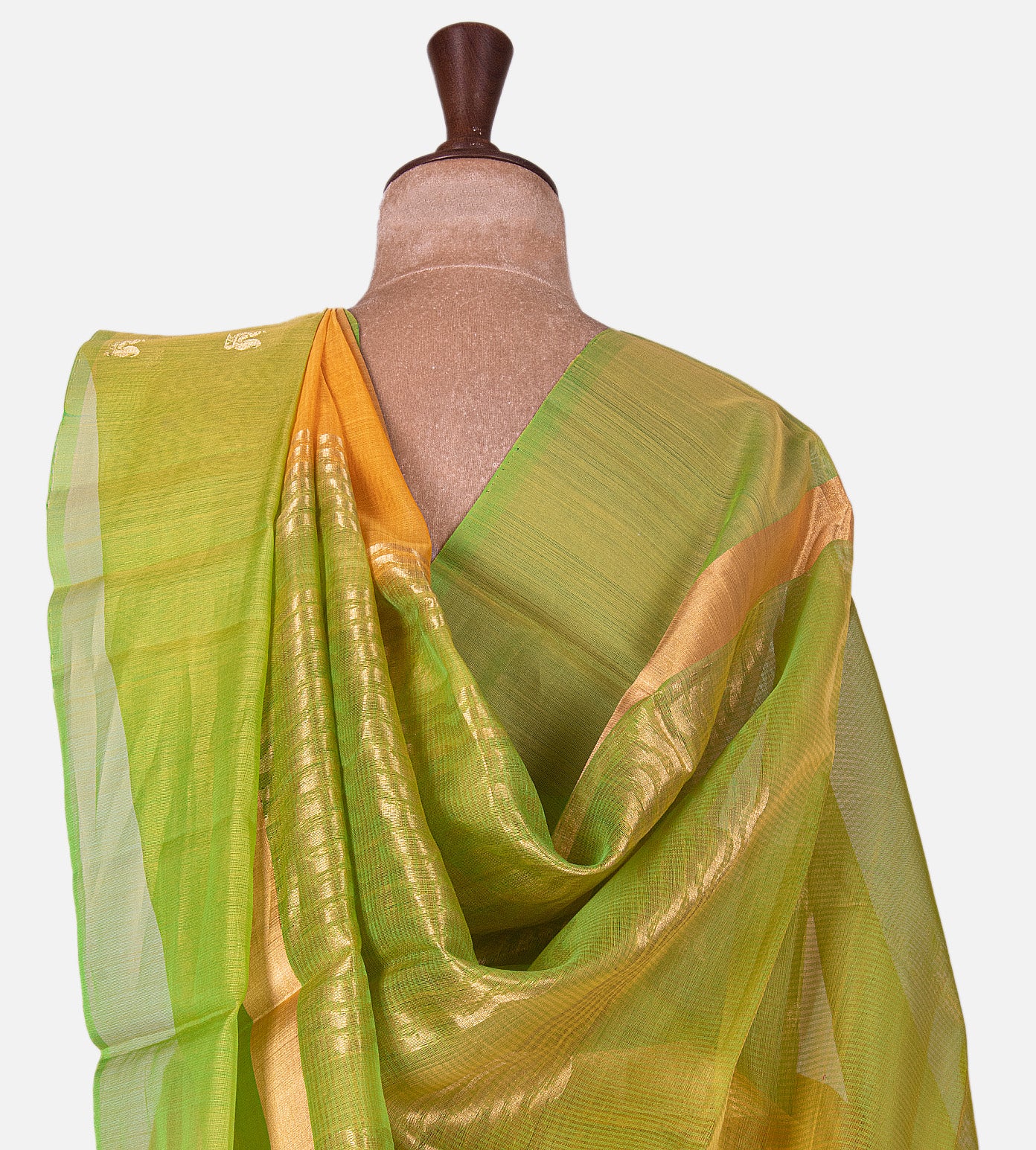Yellow Silk Cotton Saree