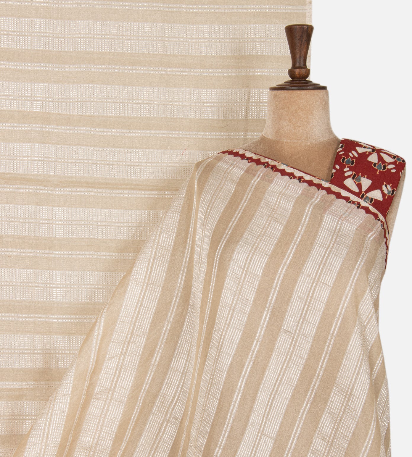 Creme Tussar Saree