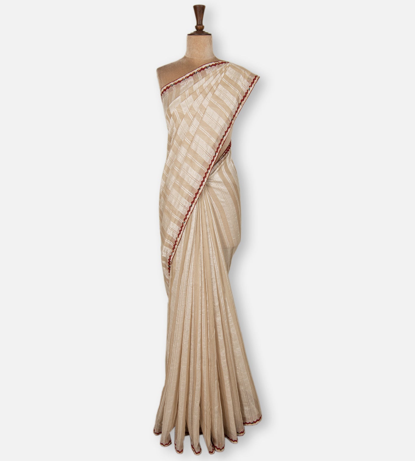 Creme Tussar Saree