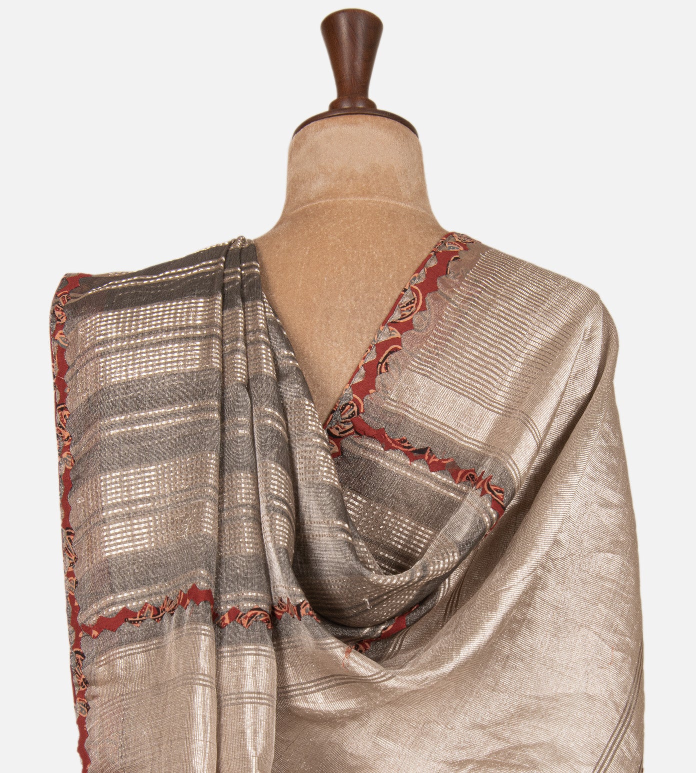 Grey Tussar Saree