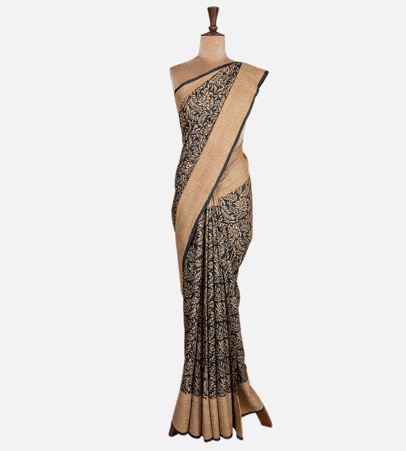 Elephant Grey Tussar Saree