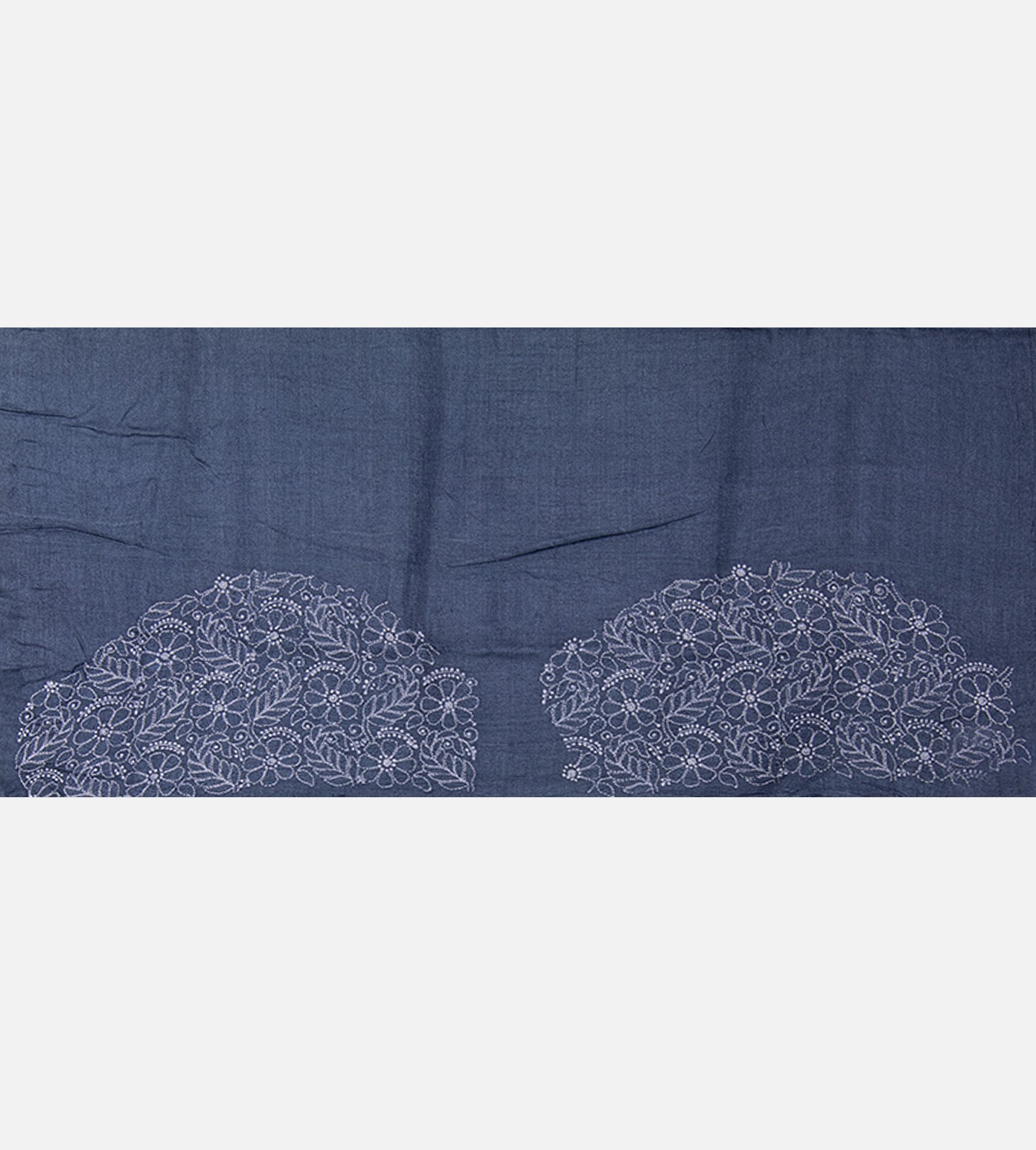 Blue Tussar Saree