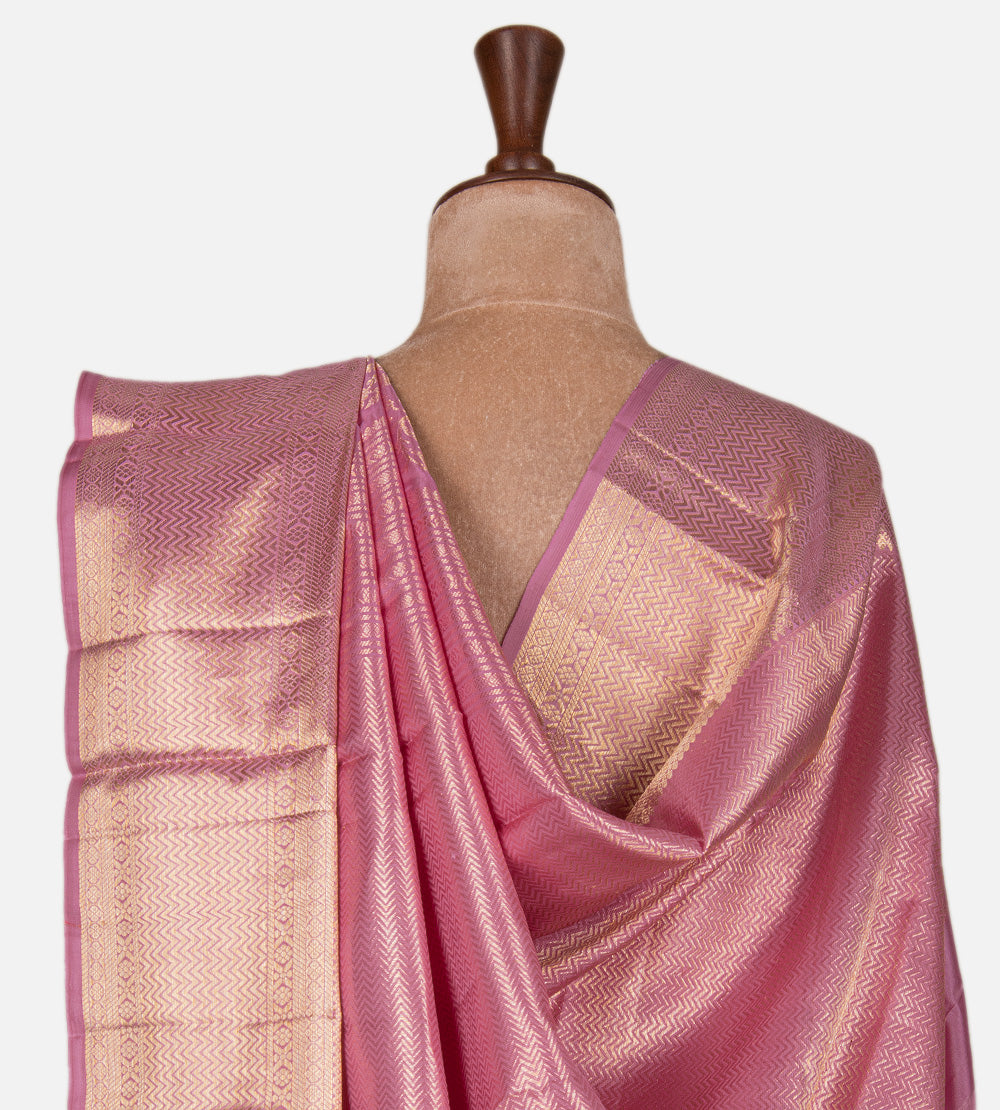Pink Kanchipuram Silk Saree