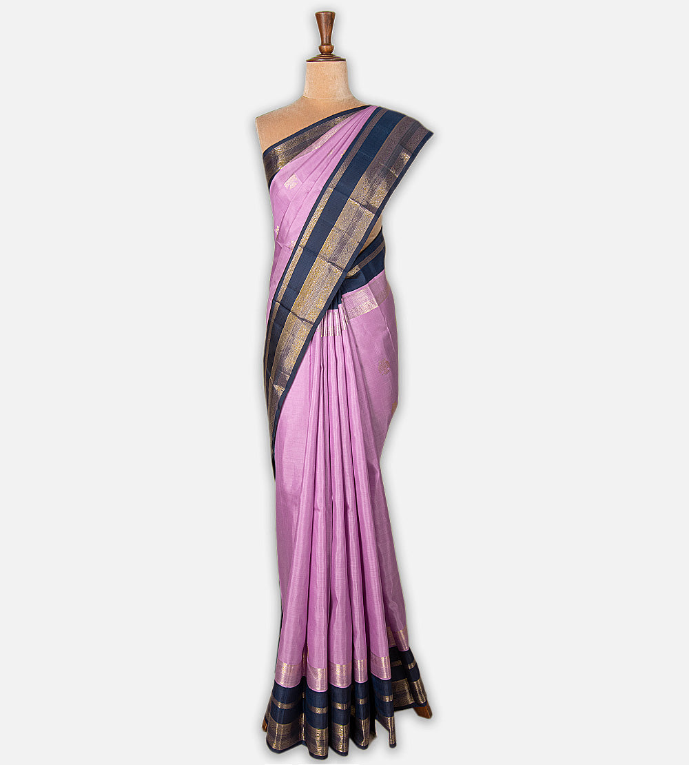 Lavender Kanchipuram Silk Saree