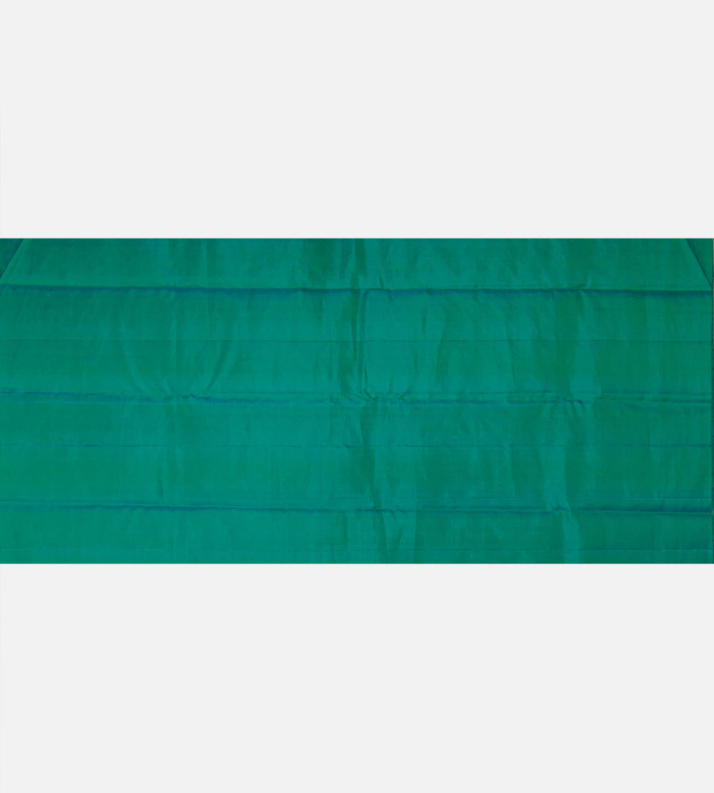 Peacock Blue Kanchipuram Silk Saree