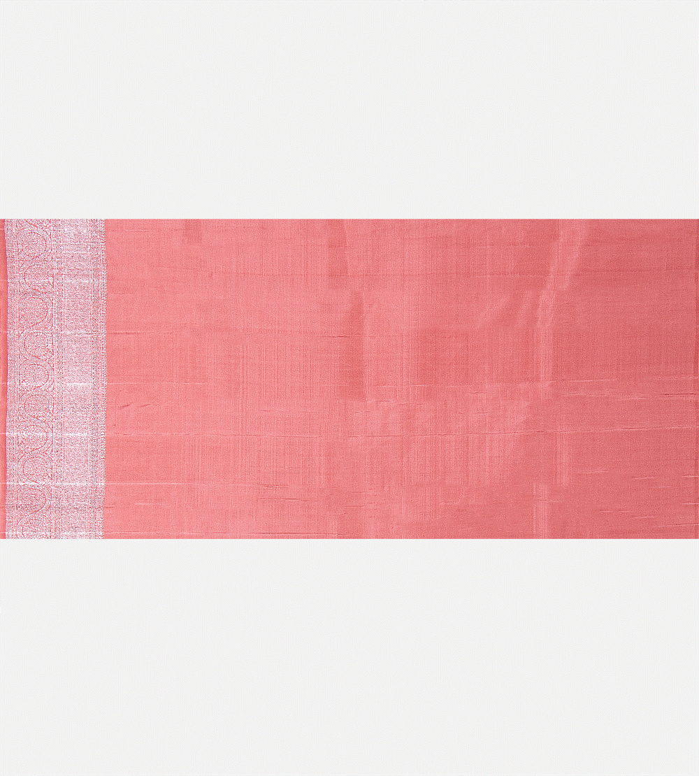 Salmon Pink Kanchipuram Silk Saree