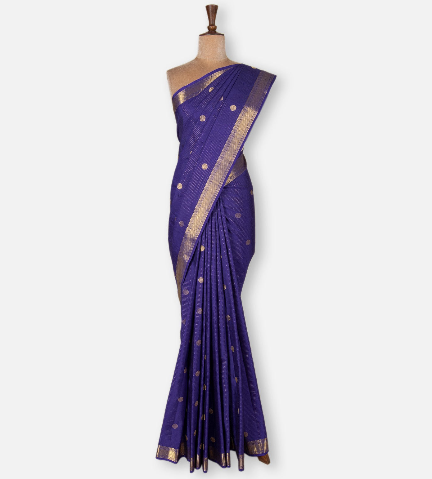 Violet Gadwal Silk Saree